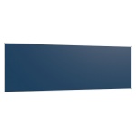 Wandtafel Stahlemaille blau, 300x100 cm, ohne Kreideablage, 